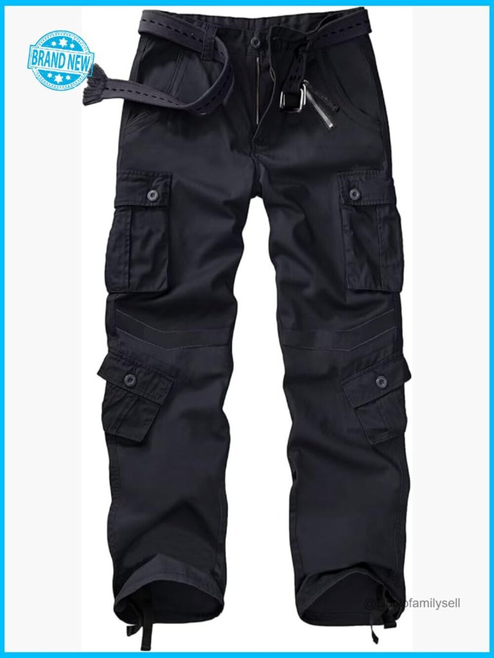 Women's Casual Combat Cargo Pants, Cotton Military Multi Pockets Work Trousers
